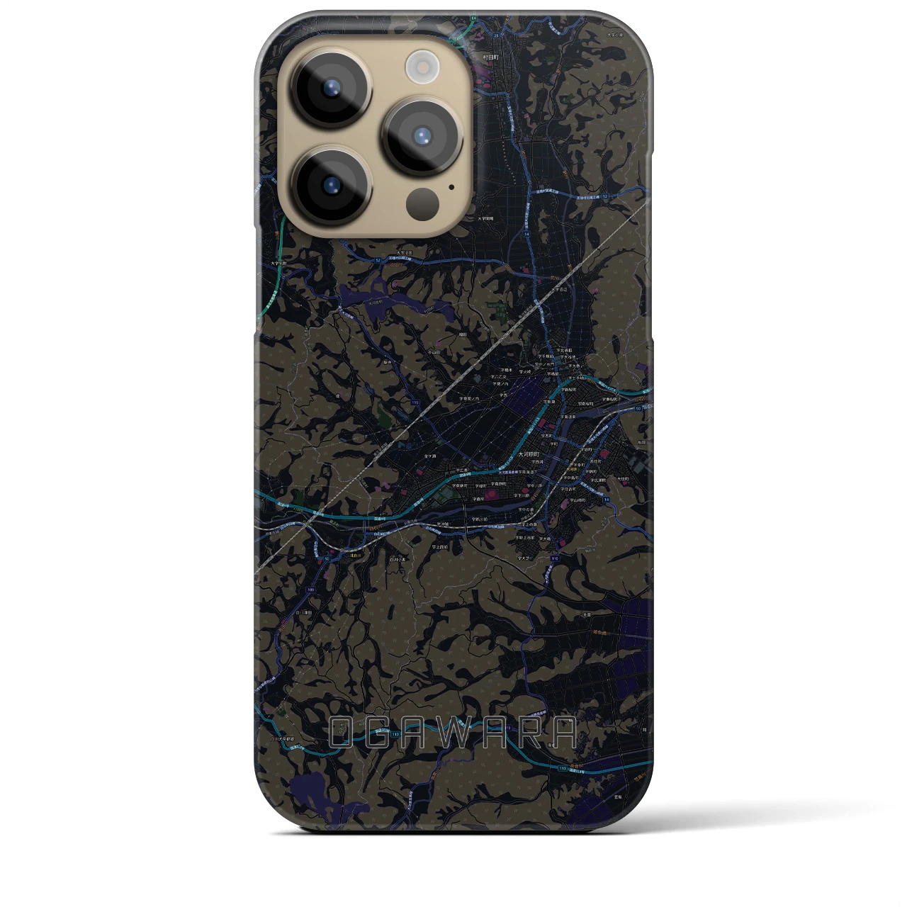 【大河原(宮城県)】地図柄iPhoneケース(バックカバータイプ)