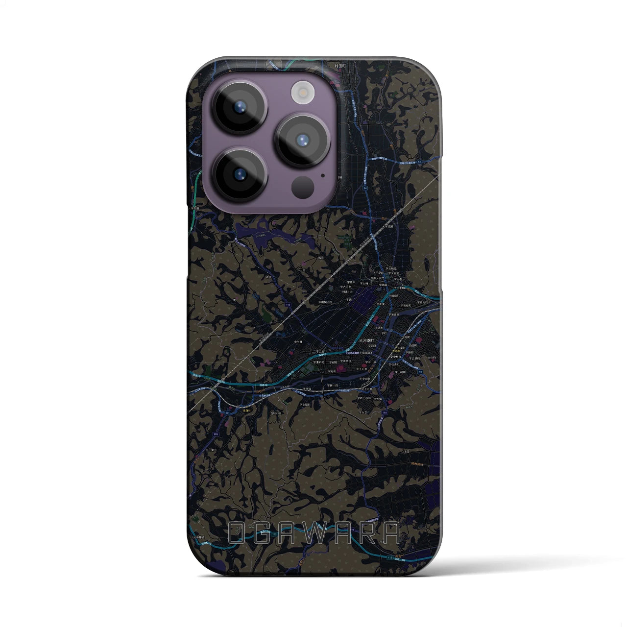 【大河原(宮城県)】地図柄iPhoneケース(バックカバータイプ)