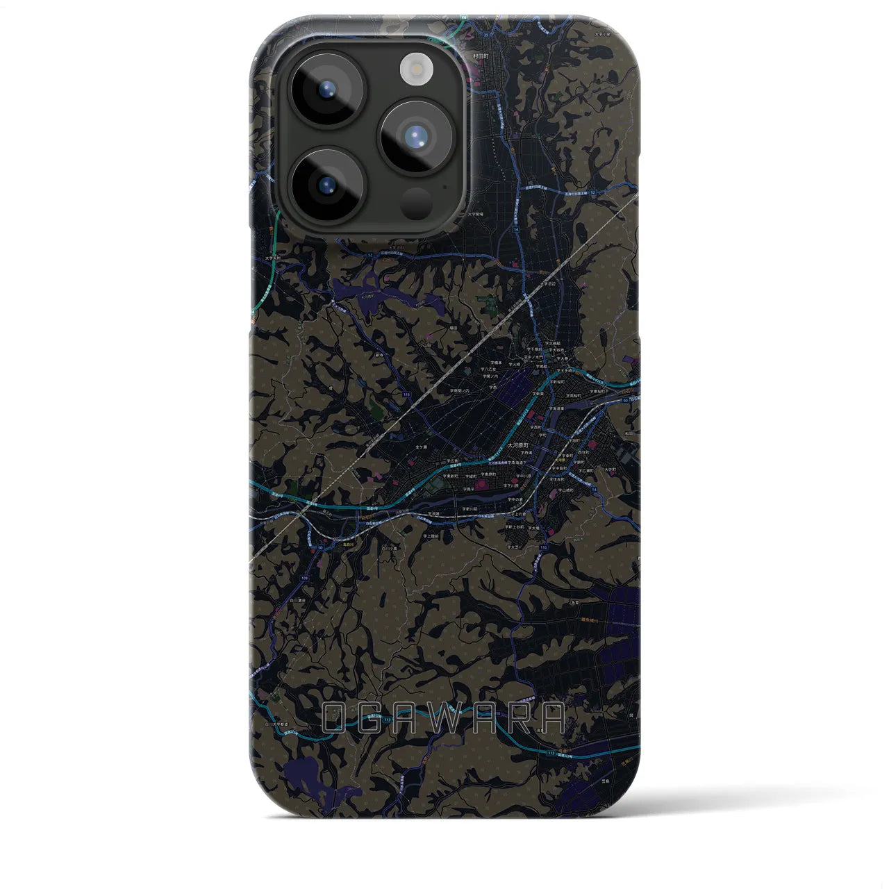 【大河原(宮城県)】地図柄iPhoneケース(バックカバータイプ)