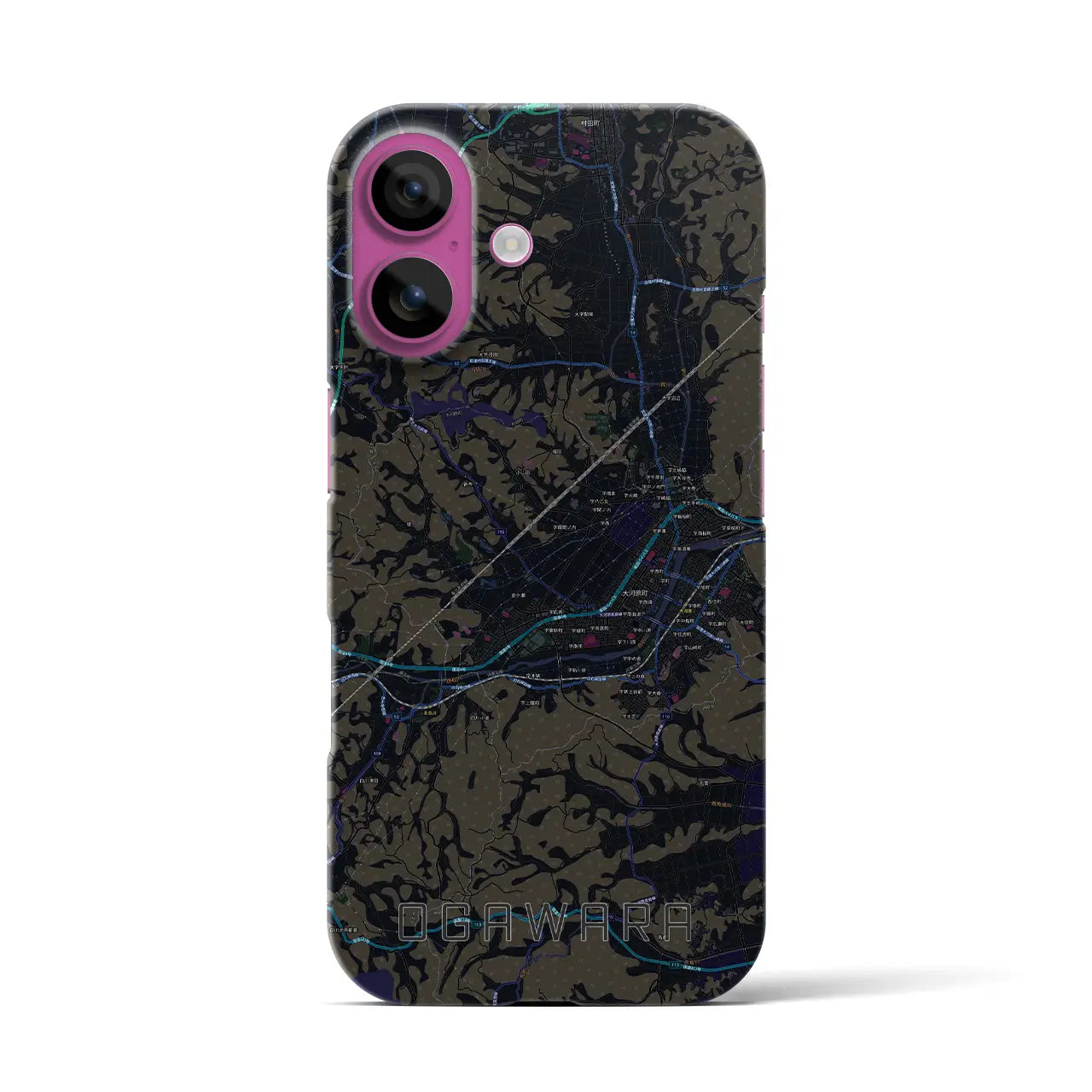 【大河原(宮城県)】地図柄iPhoneケース(バックカバータイプ)