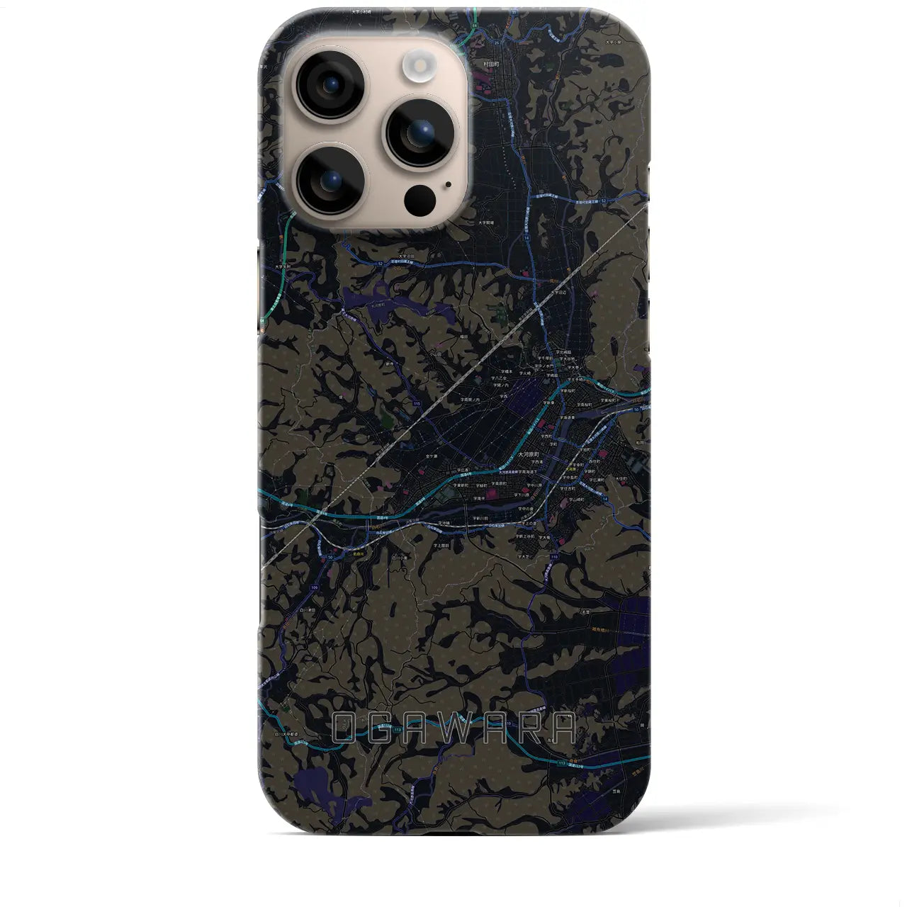 【大河原(宮城県)】地図柄iPhoneケース(バックカバータイプ)