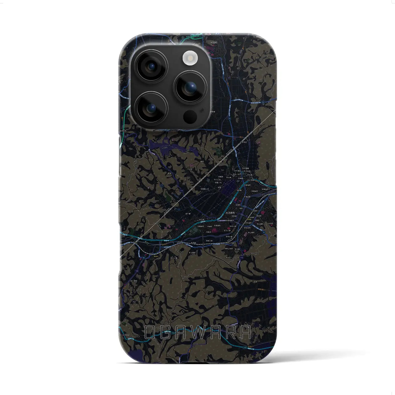 【大河原(宮城県)】地図柄iPhoneケース(バックカバータイプ)