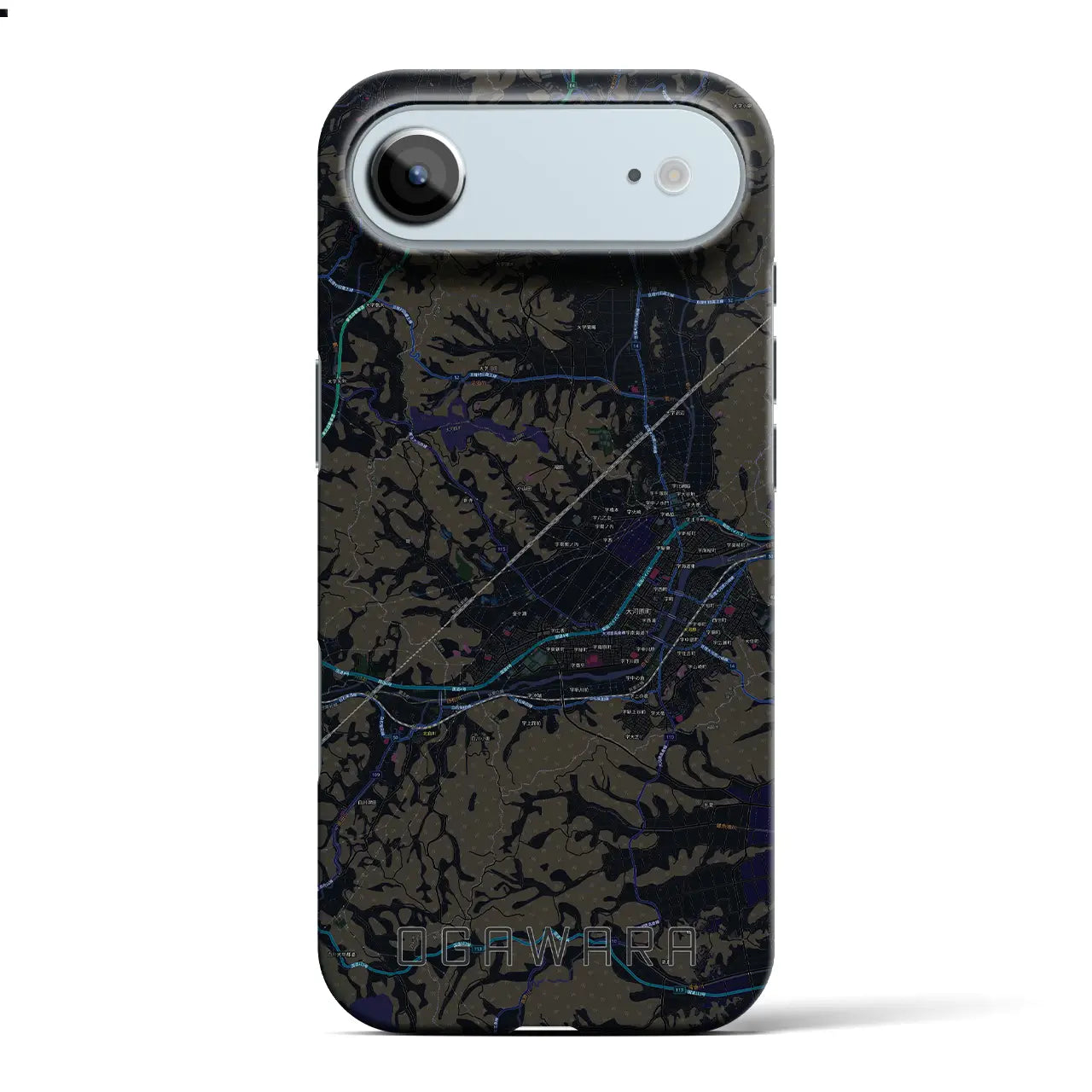 【大河原(宮城県)】地図柄iPhoneケース(バックカバータイプ)