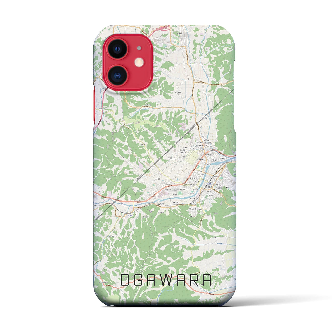 【大河原(宮城県)】地図柄iPhoneケース(バックカバータイプ)