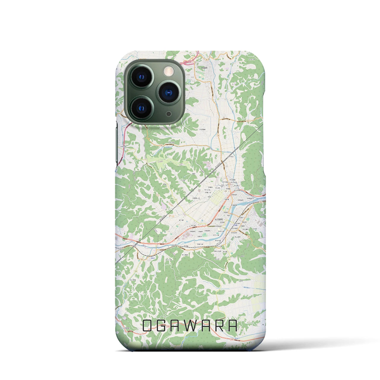 【大河原(宮城県)】地図柄iPhoneケース(バックカバータイプ)