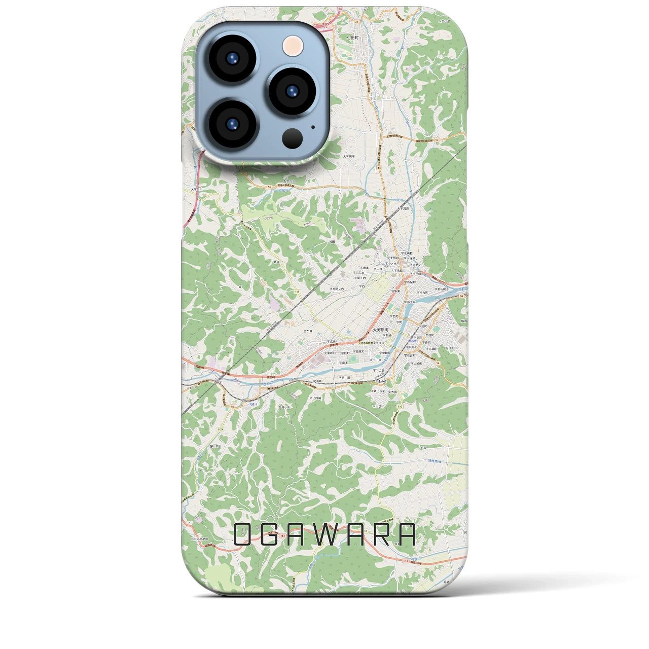 【大河原(宮城県)】地図柄iPhoneケース(バックカバータイプ)
