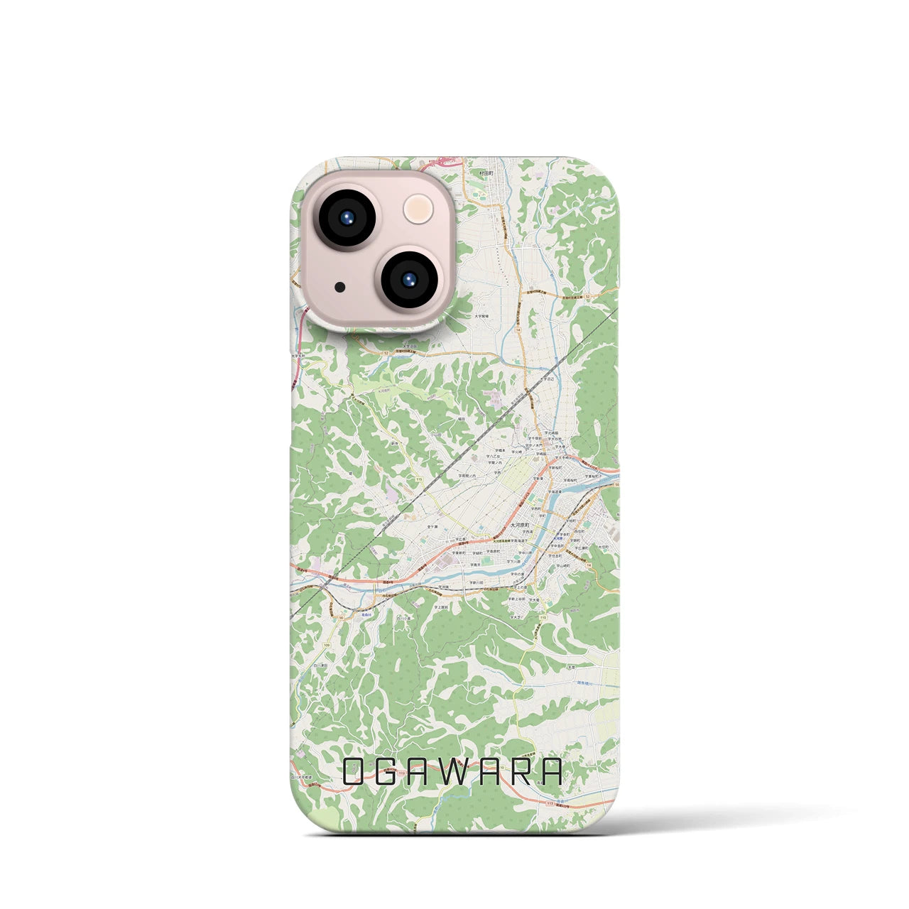 【大河原(宮城県)】地図柄iPhoneケース(バックカバータイプ)