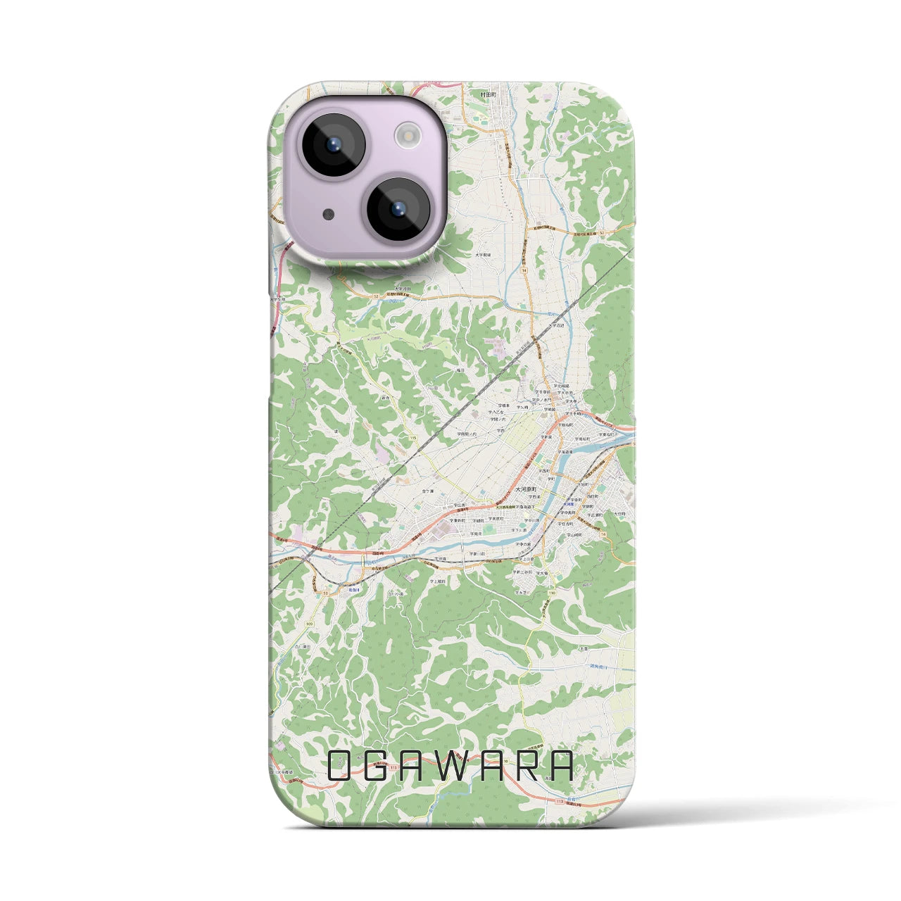 【大河原(宮城県)】地図柄iPhoneケース(バックカバータイプ)