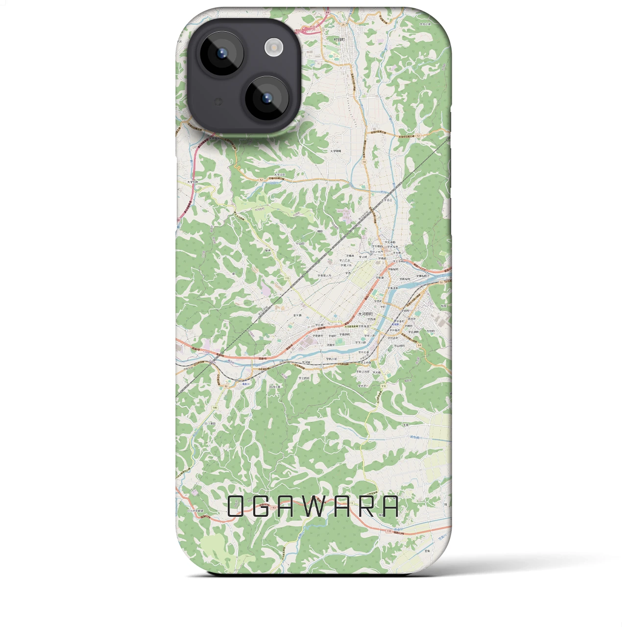 【大河原(宮城県)】地図柄iPhoneケース(バックカバータイプ)