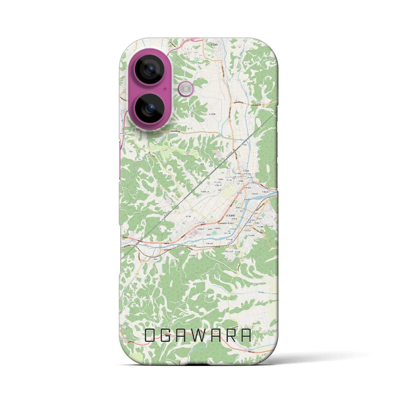 【大河原(宮城県)】地図柄iPhoneケース(バックカバータイプ)