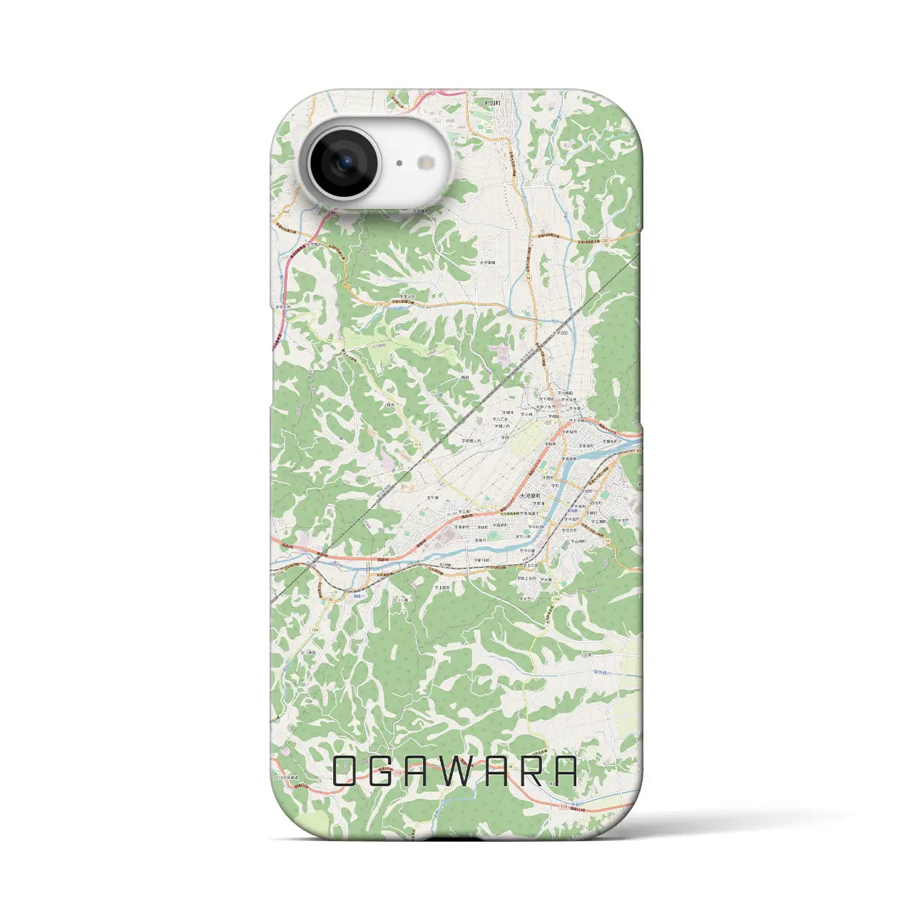 【大河原(宮城県)】地図柄iPhoneケース(バックカバータイプ)