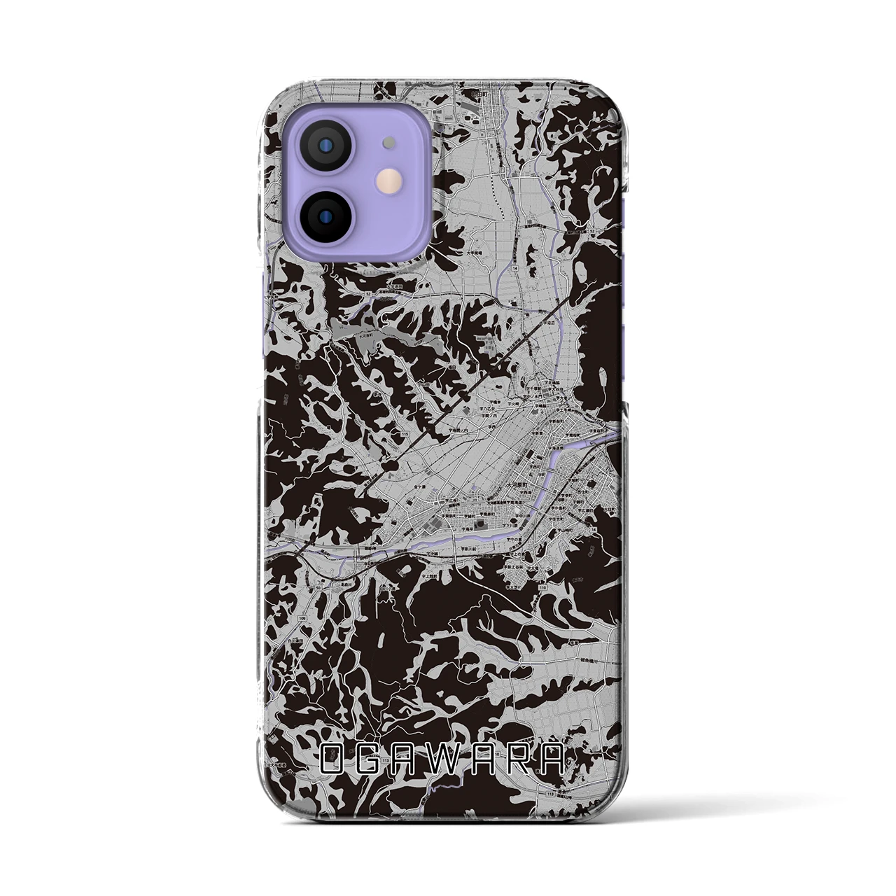 【大河原(宮城県)】地図柄iPhoneケース(クリアタイプ)