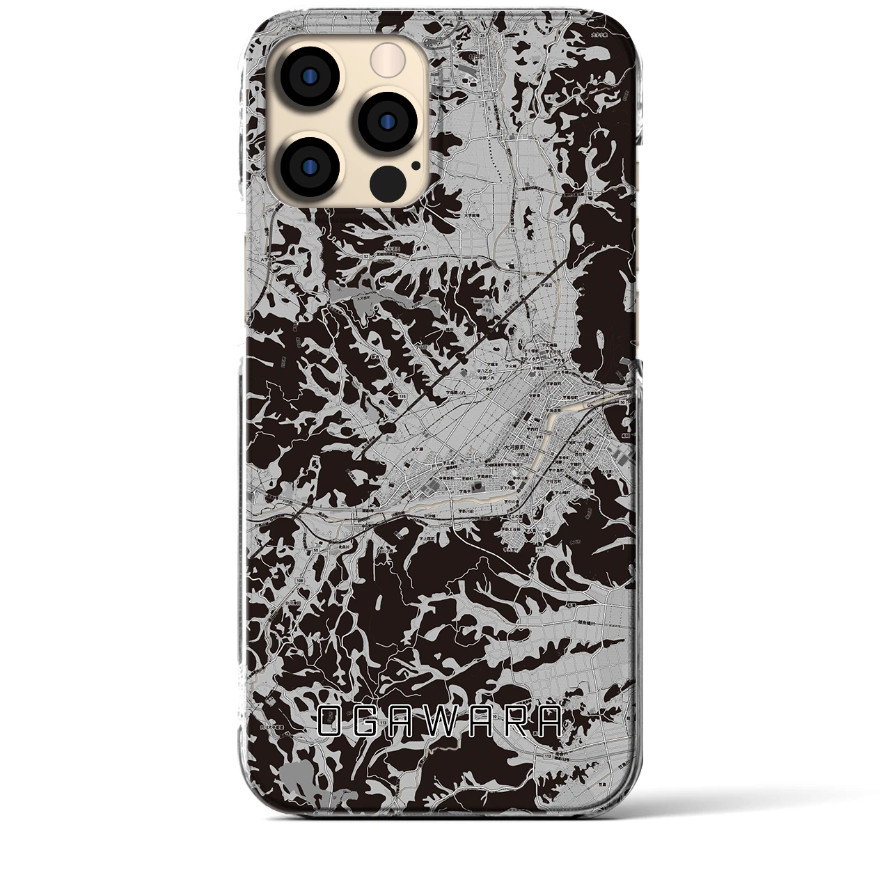 【大河原(宮城県)】地図柄iPhoneケース(クリアタイプ)