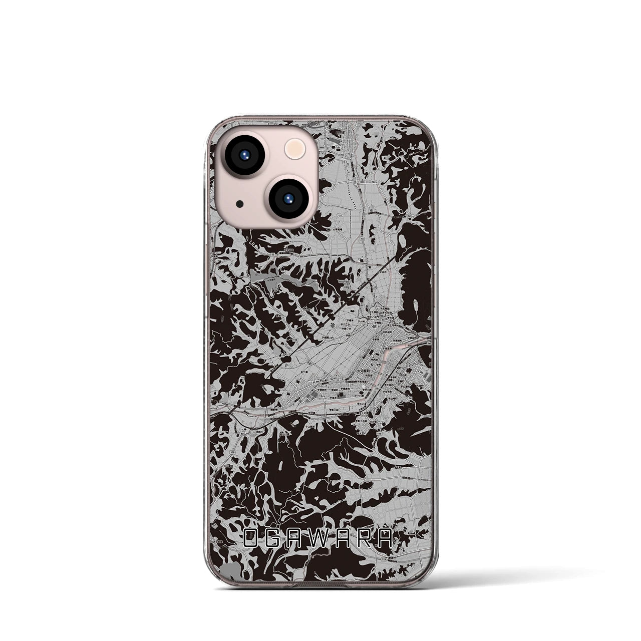 【大河原(宮城県)】地図柄iPhoneケース(クリアタイプ)