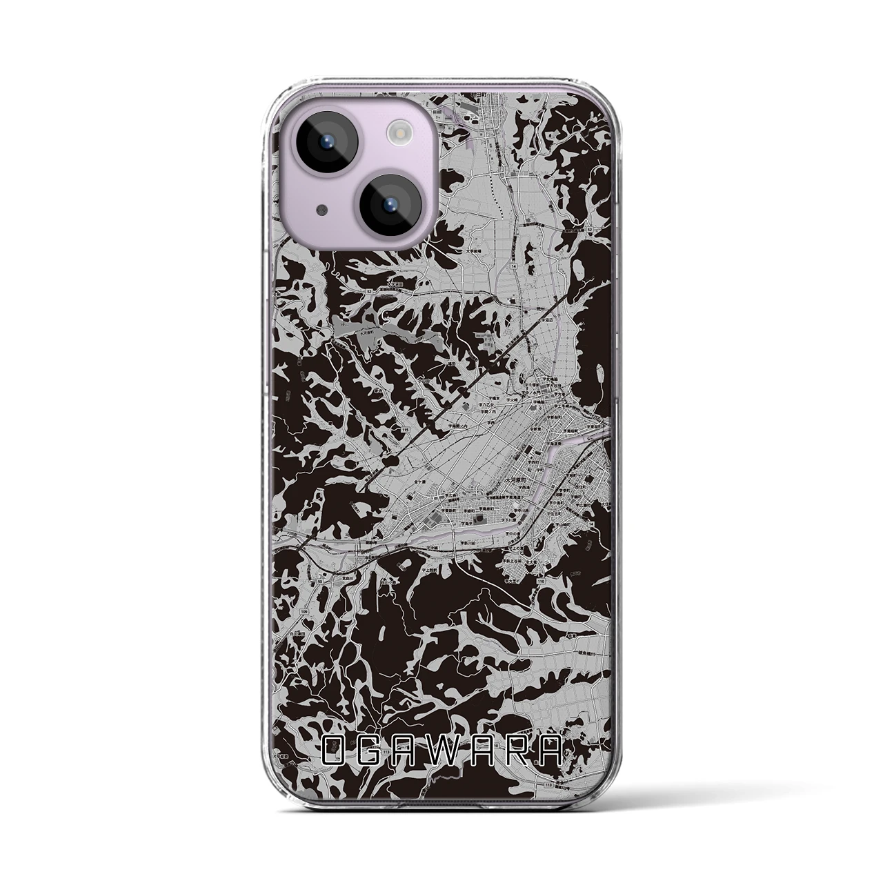 【大河原(宮城県)】地図柄iPhoneケース(クリアタイプ)