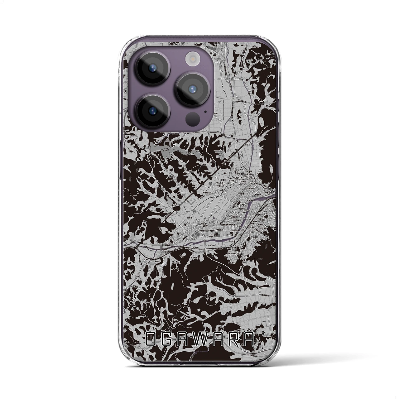 【大河原(宮城県)】地図柄iPhoneケース(クリアタイプ)