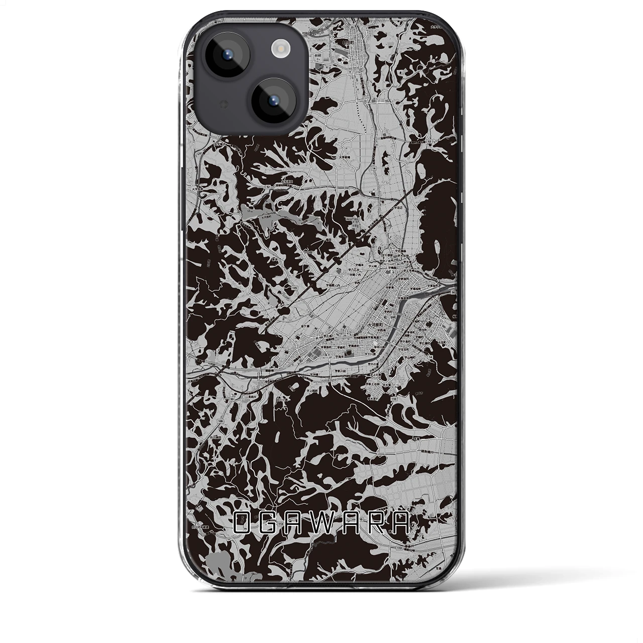 【大河原(宮城県)】地図柄iPhoneケース(クリアタイプ)