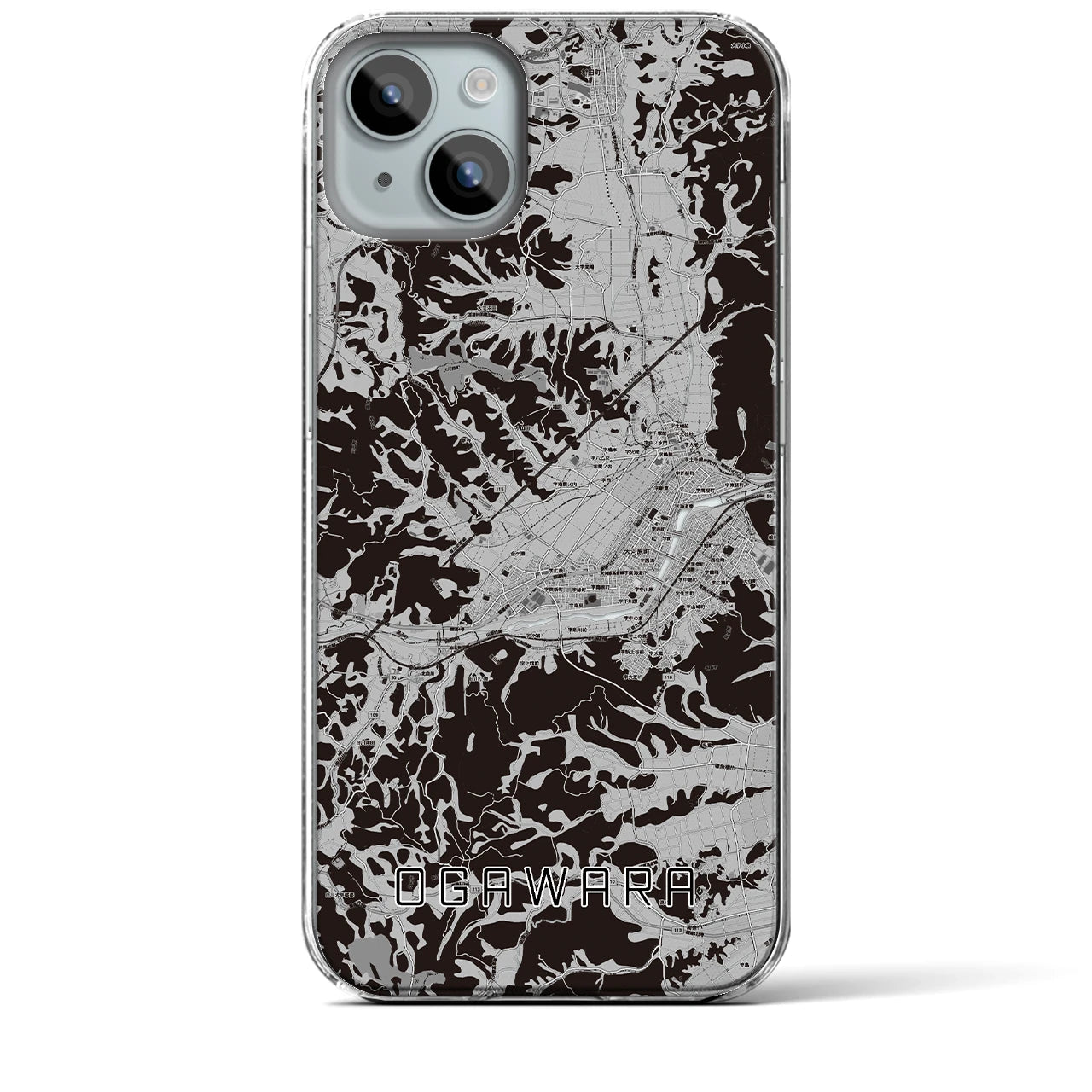 【大河原(宮城県)】地図柄iPhoneケース(クリアタイプ)