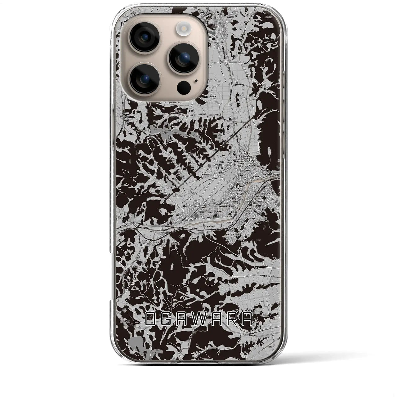 【大河原(宮城県)】地図柄iPhoneケース(クリアタイプ)