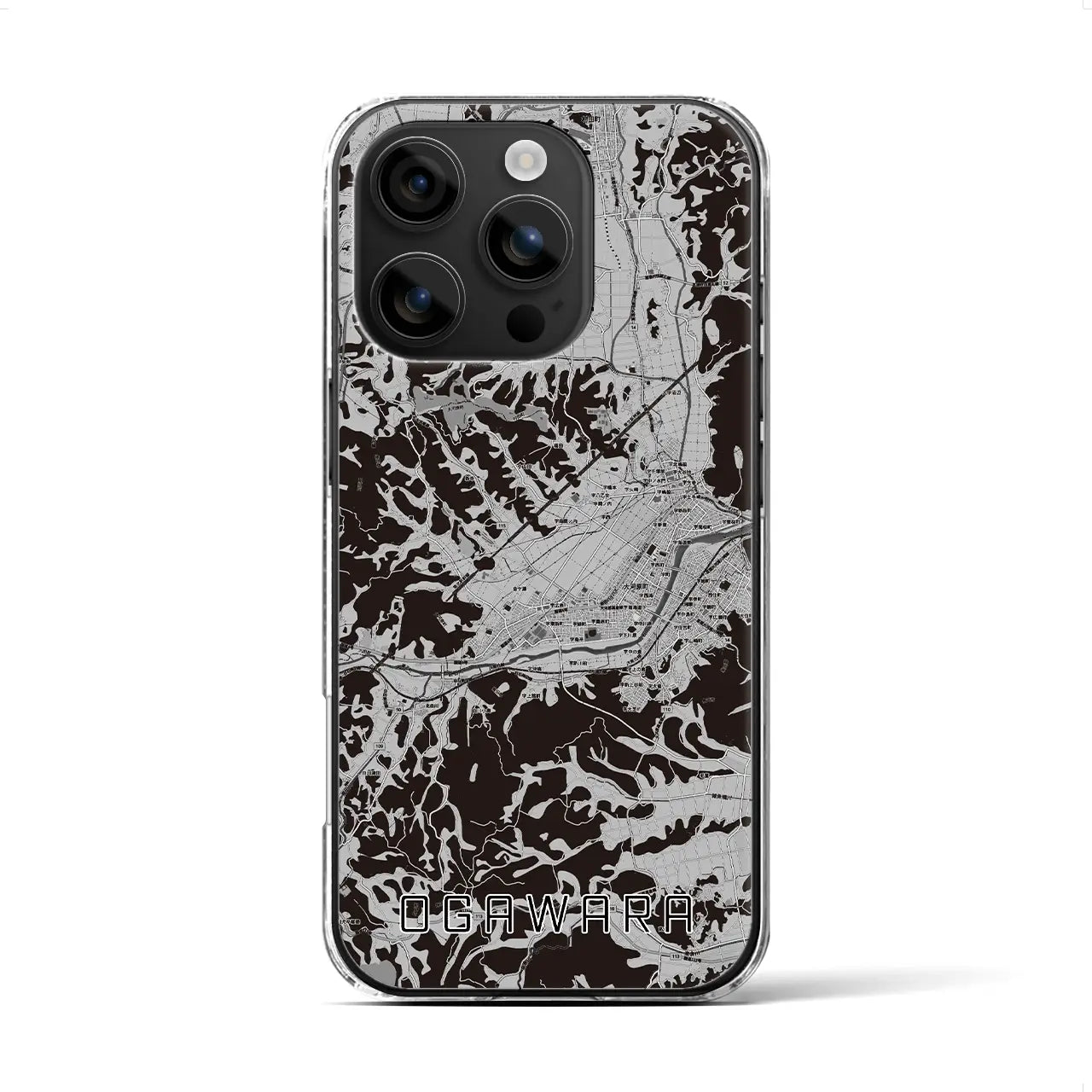 【大河原(宮城県)】地図柄iPhoneケース(クリアタイプ)