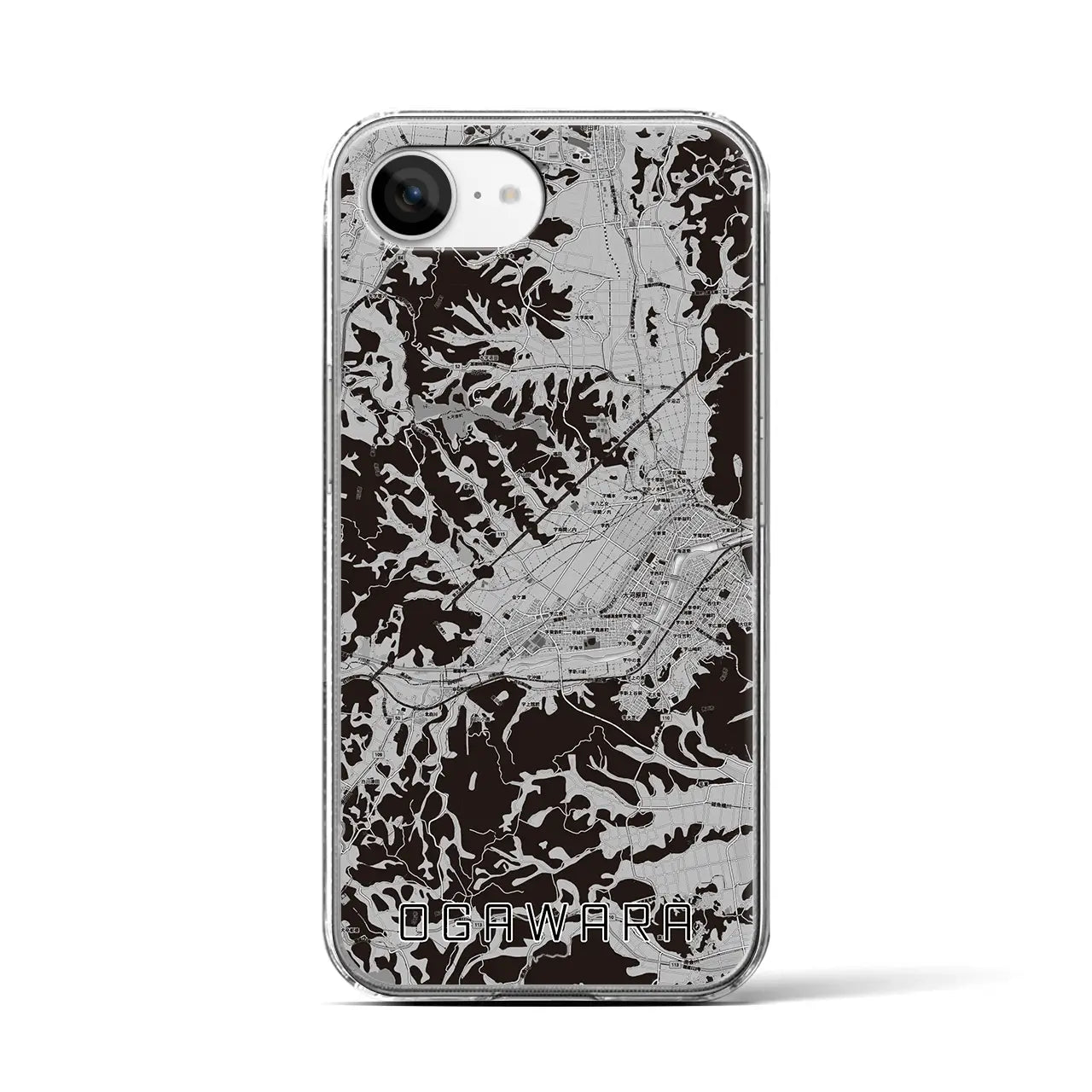 【大河原(宮城県)】地図柄iPhoneケース(クリアタイプ)