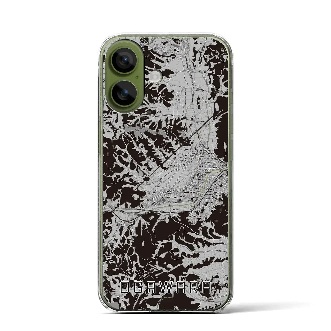 【大河原(宮城県)】地図柄iPhoneケース(クリアタイプ)