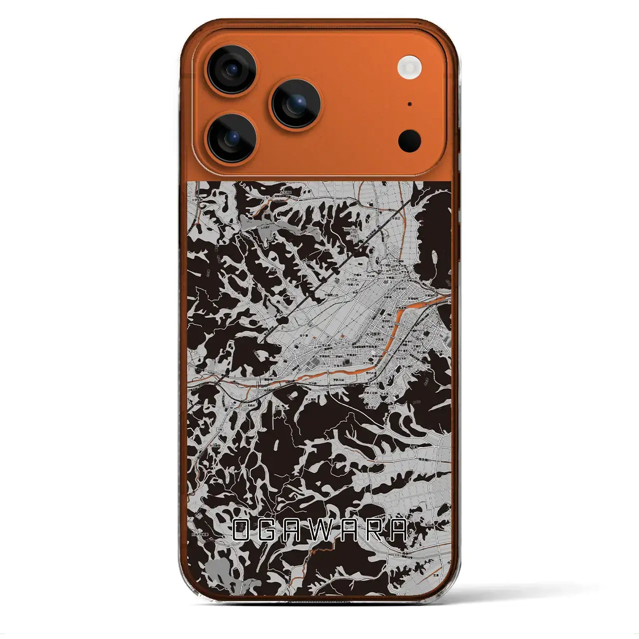 【大河原(宮城県)】地図柄iPhoneケース(クリアタイプ)