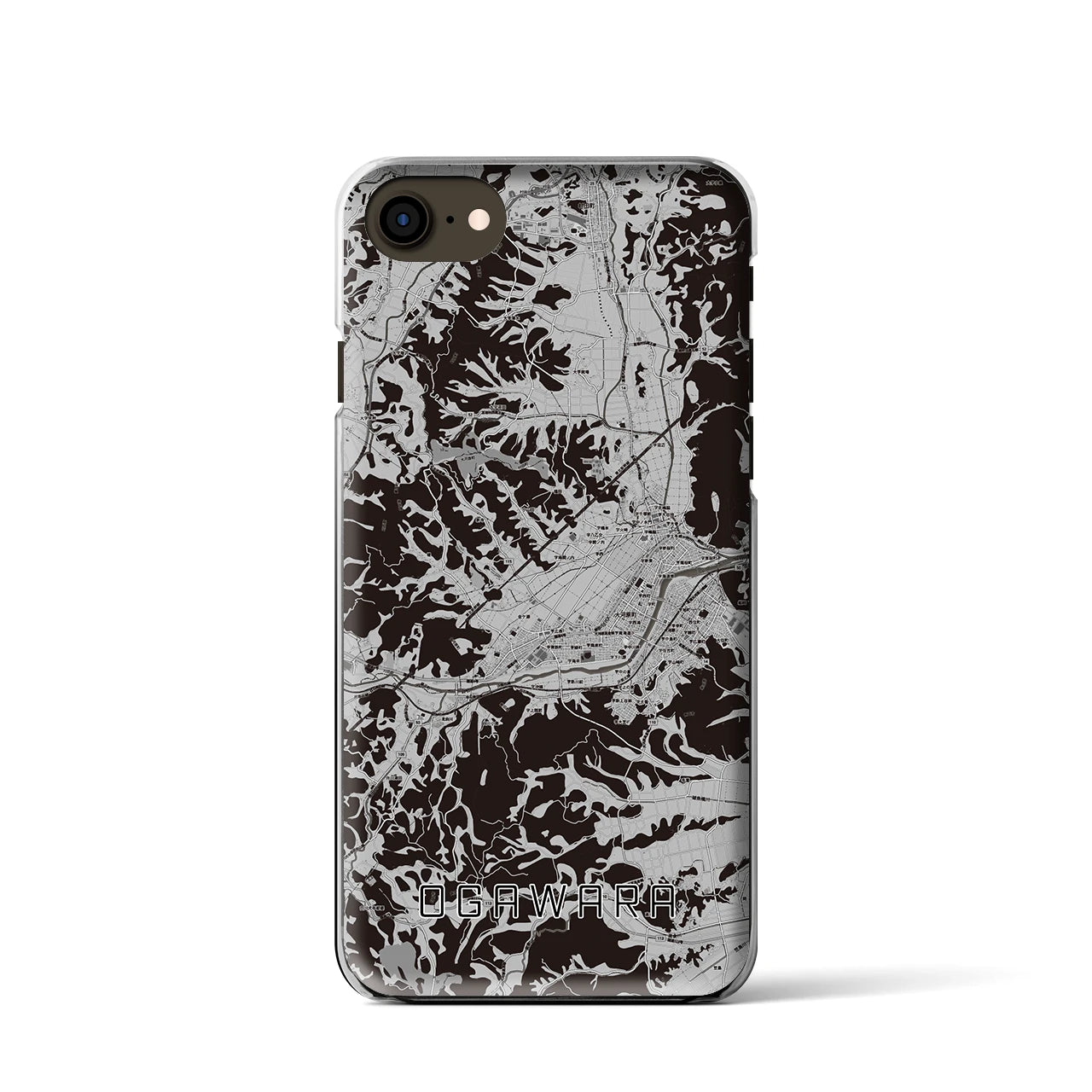 【大河原(宮城県)】地図柄iPhoneケース(クリアタイプ)