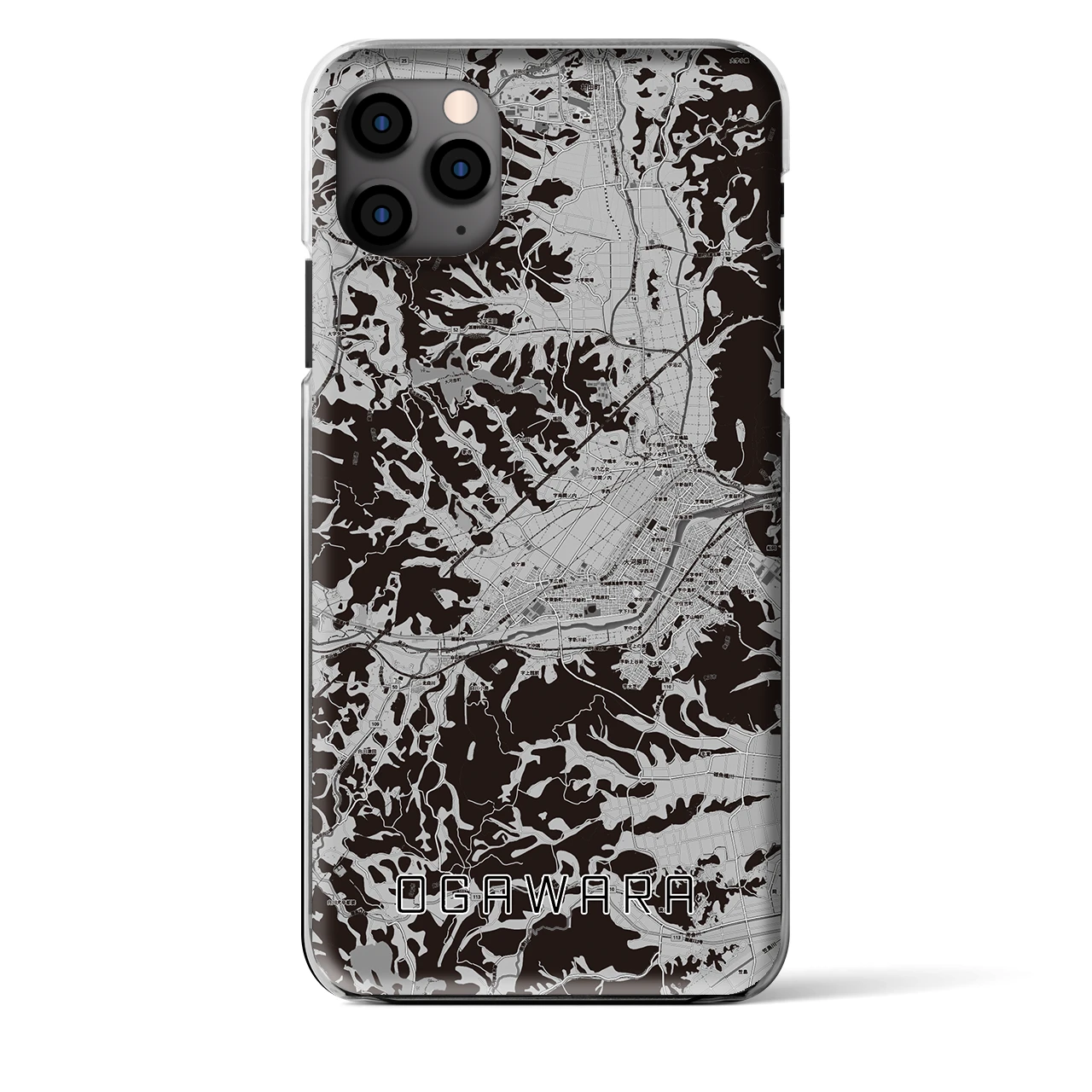 【大河原(宮城県)】地図柄iPhoneケース(クリアタイプ)