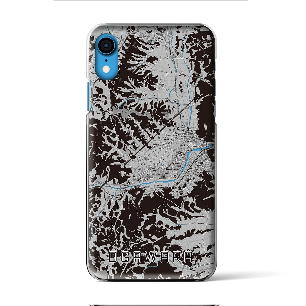 【大河原(宮城県)】地図柄iPhoneケース(クリアタイプ)