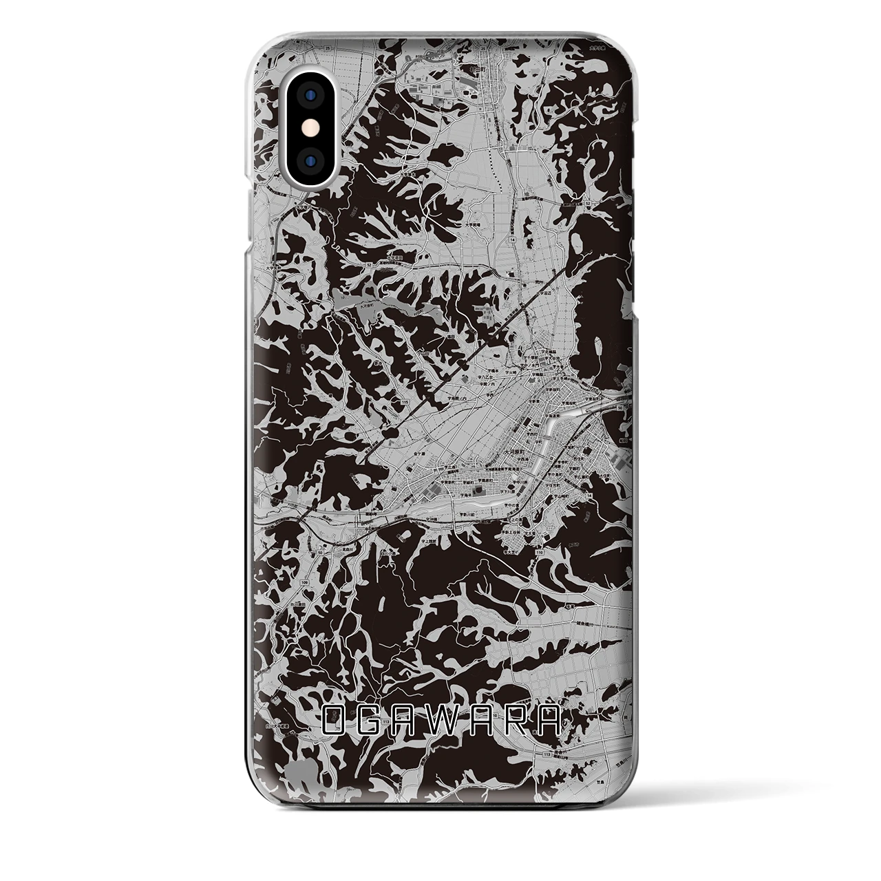 【大河原(宮城県)】地図柄iPhoneケース(クリアタイプ)