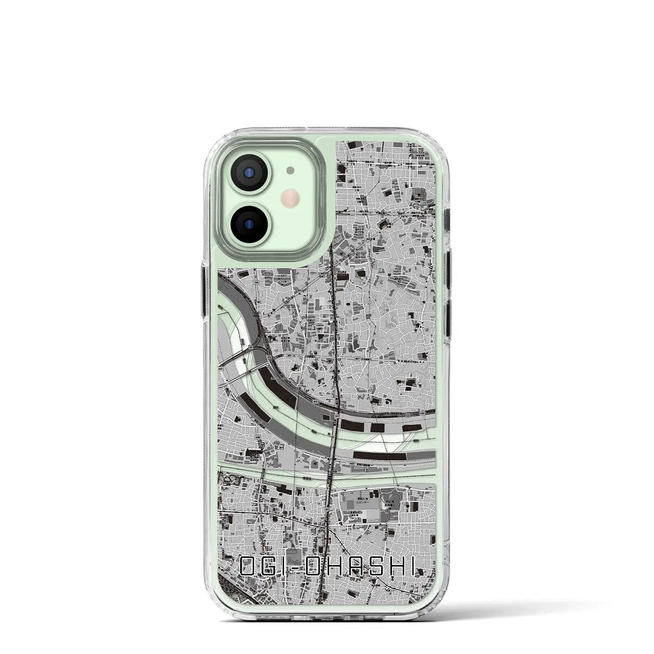 【扇大橋(東京都)】地図柄iPhoneケース(MagSafeタイプ)