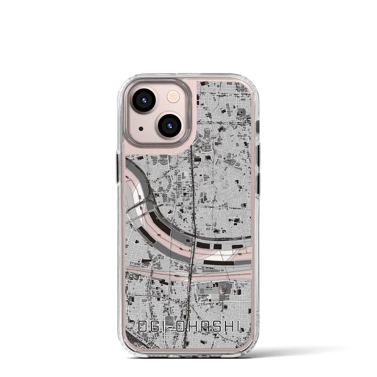 【扇大橋(東京都)】地図柄iPhoneケース(MagSafeタイプ)