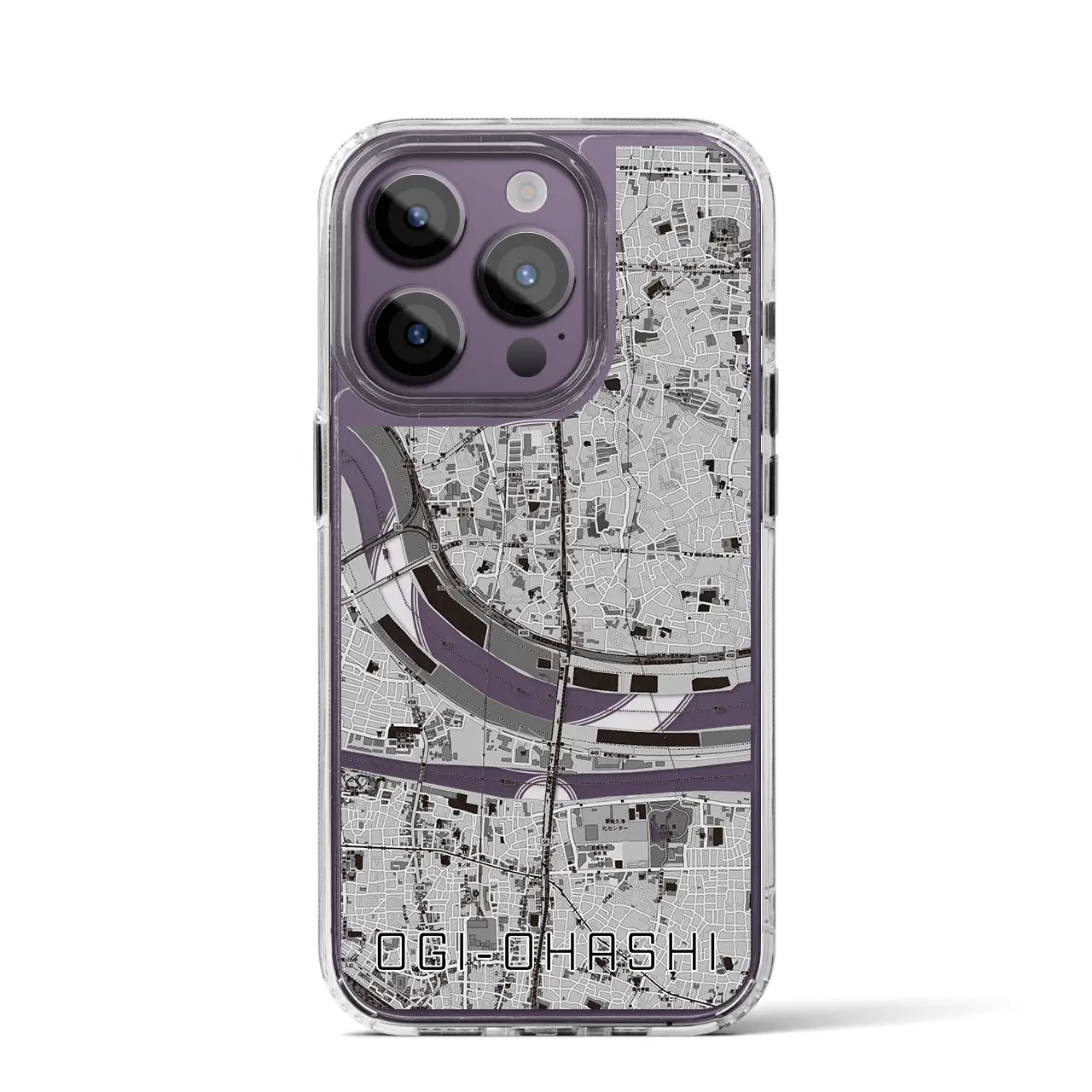 【扇大橋(東京都)】地図柄iPhoneケース(MagSafeタイプ)