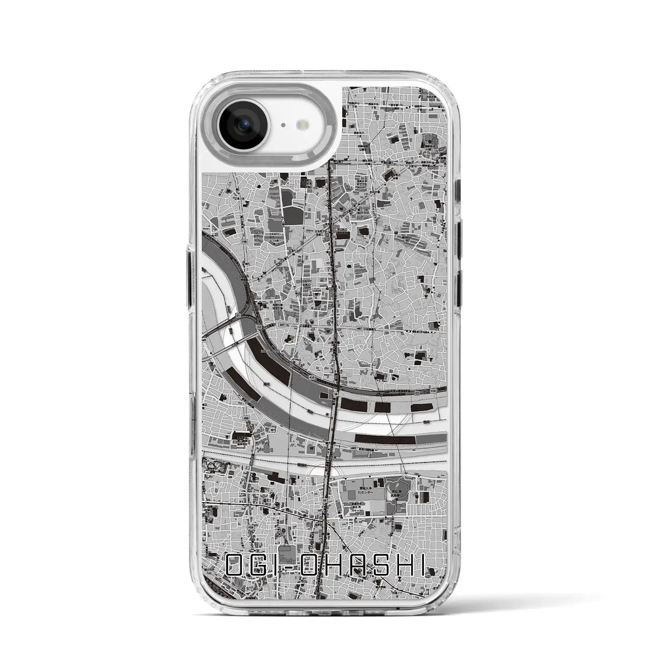 【扇大橋(東京都)】地図柄iPhoneケース(MagSafeタイプ)