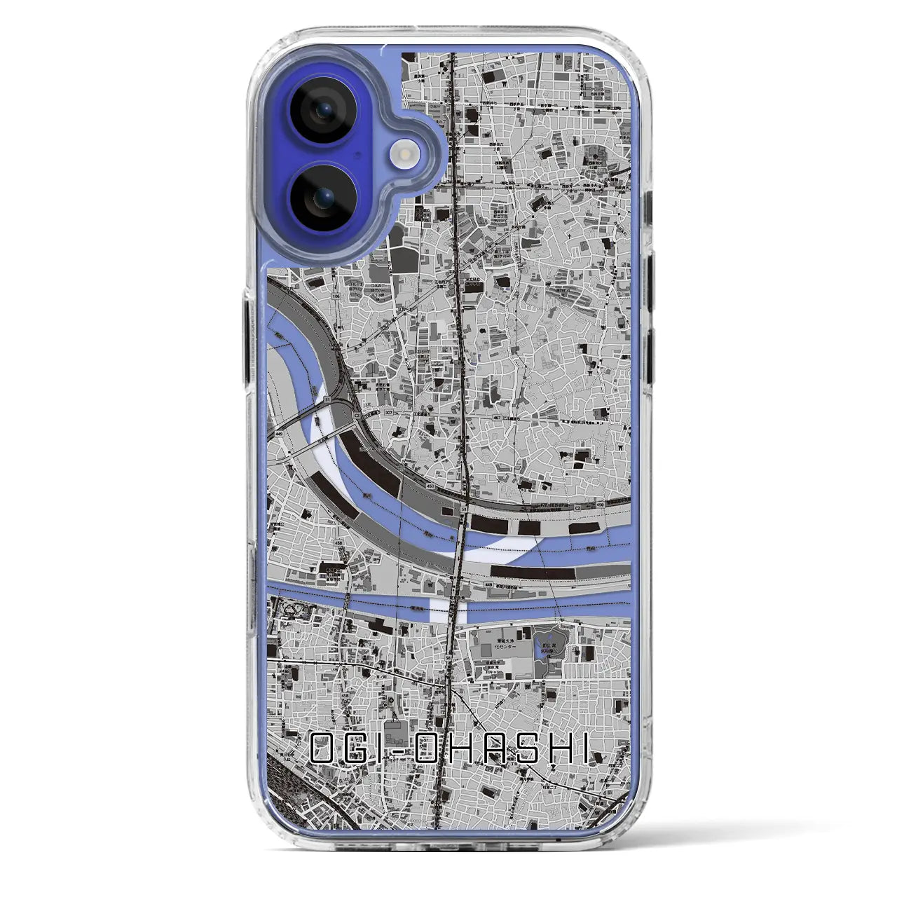 【扇大橋(東京都)】地図柄iPhoneケース(MagSafeタイプ)