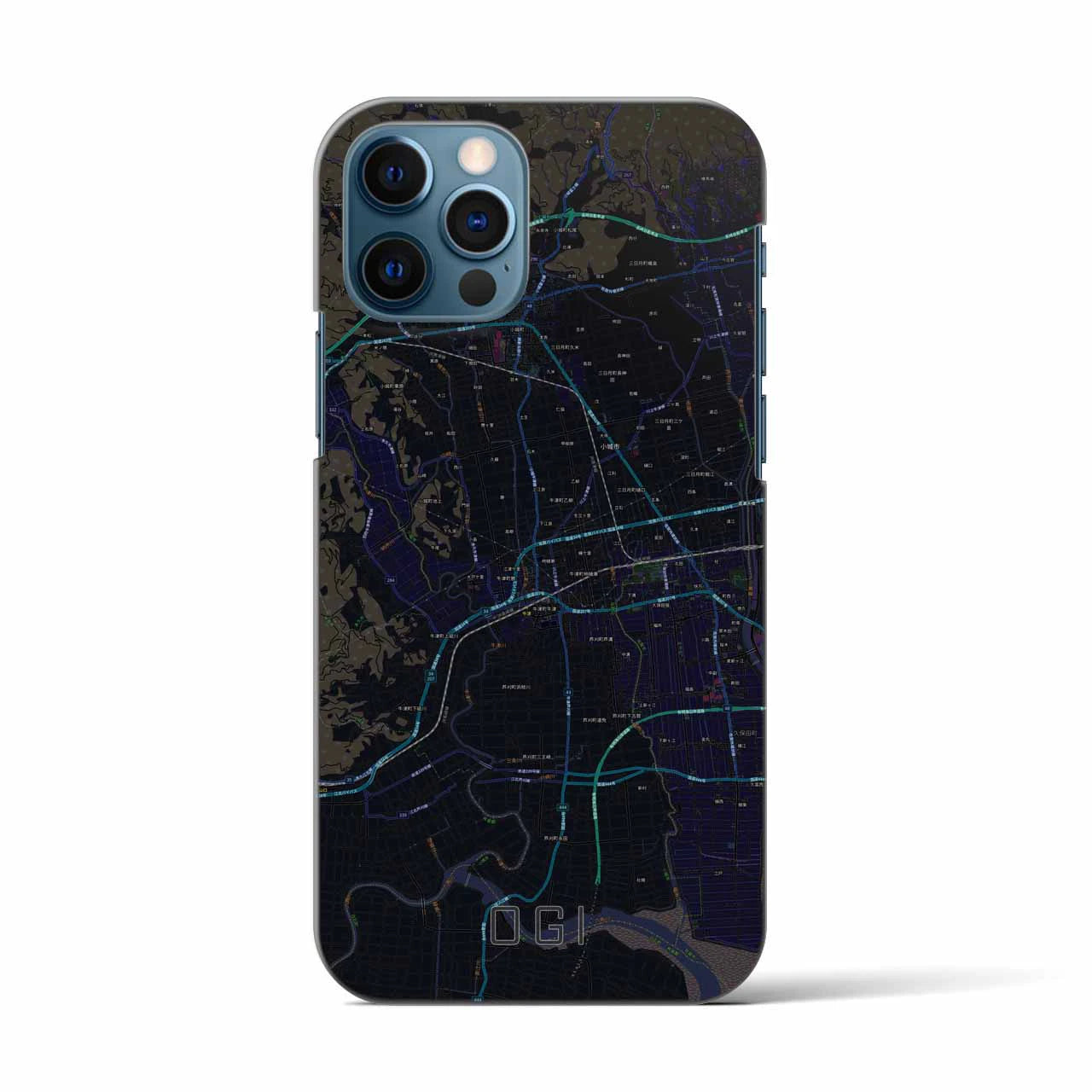 【小城(佐賀県)】地図柄iPhoneケース(バックカバータイプ)