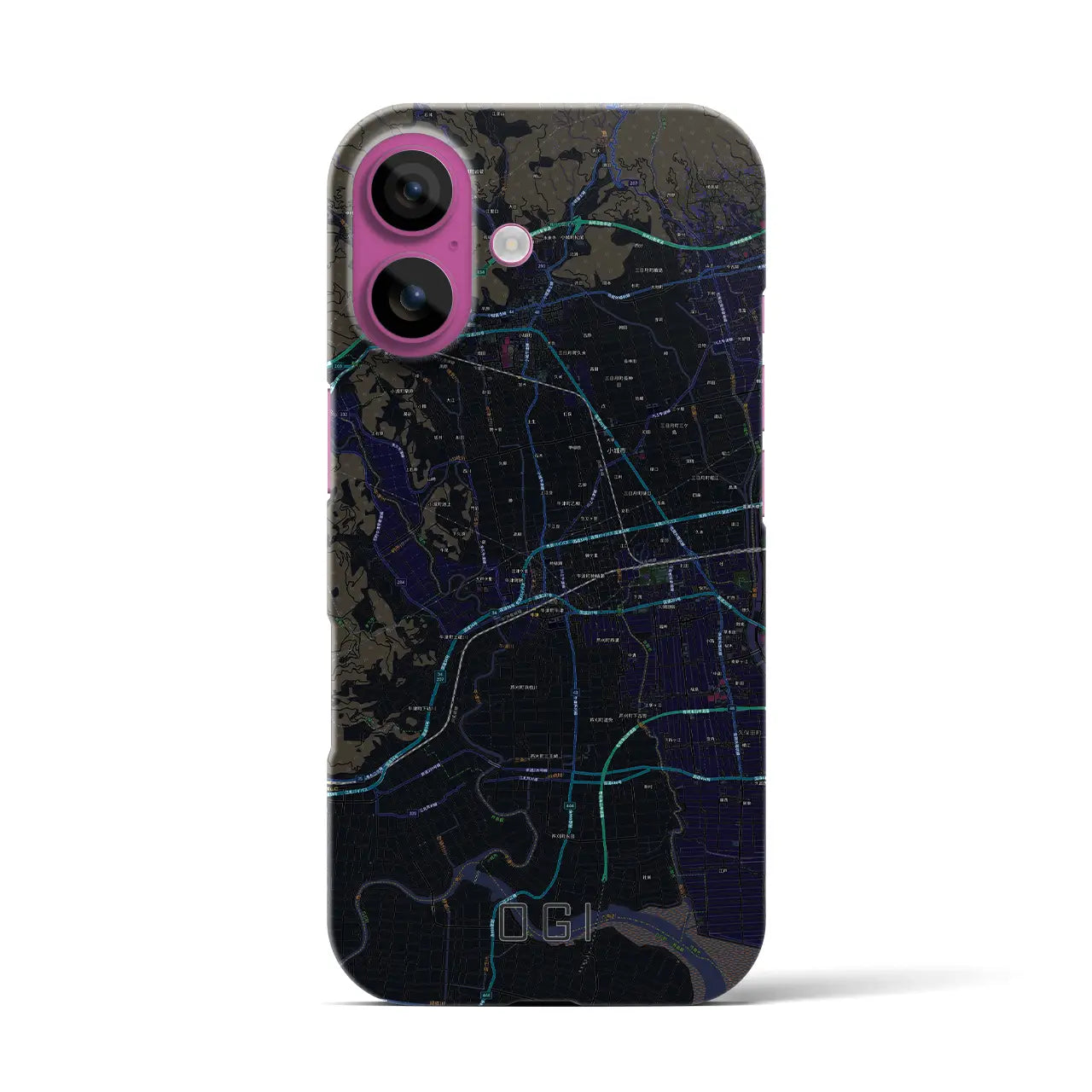 【小城(佐賀県)】地図柄iPhoneケース(バックカバータイプ)