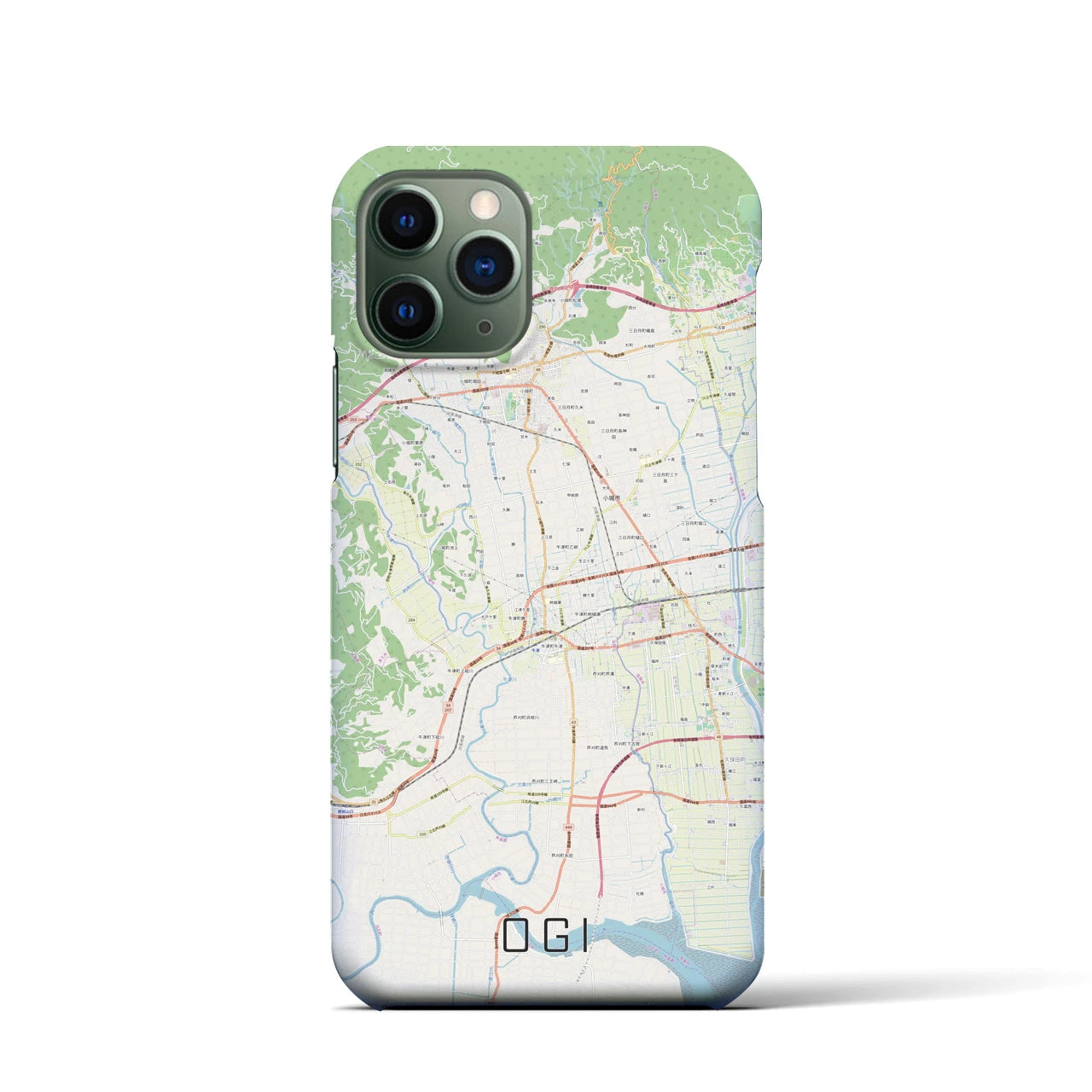 【小城(佐賀県)】地図柄iPhoneケース(バックカバータイプ)