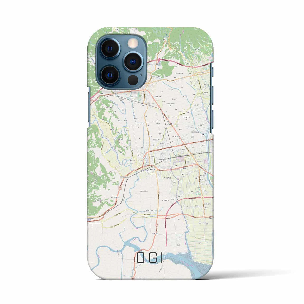 【小城(佐賀県)】地図柄iPhoneケース(バックカバータイプ)