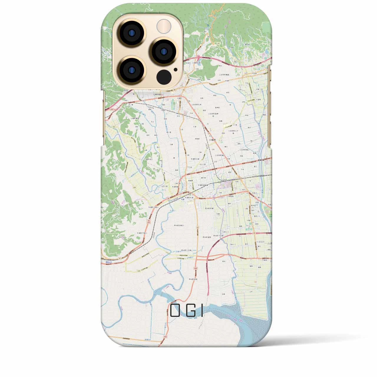 【小城(佐賀県)】地図柄iPhoneケース(バックカバータイプ)