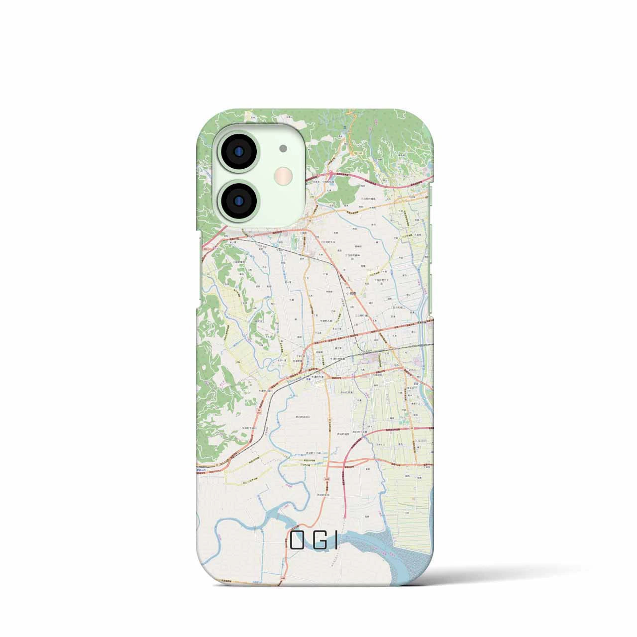 【小城(佐賀県)】地図柄iPhoneケース(バックカバータイプ)