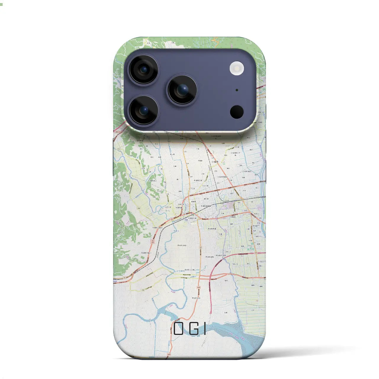 【小城(佐賀県)】地図柄iPhoneケース(バックカバータイプ)