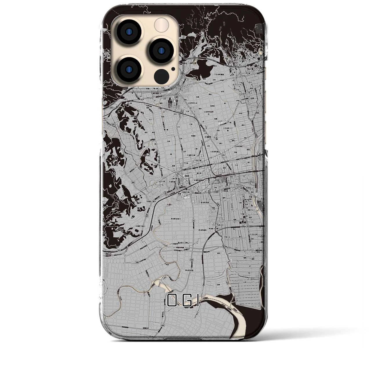 【小城(佐賀県)】地図柄iPhoneケース(クリアタイプ)