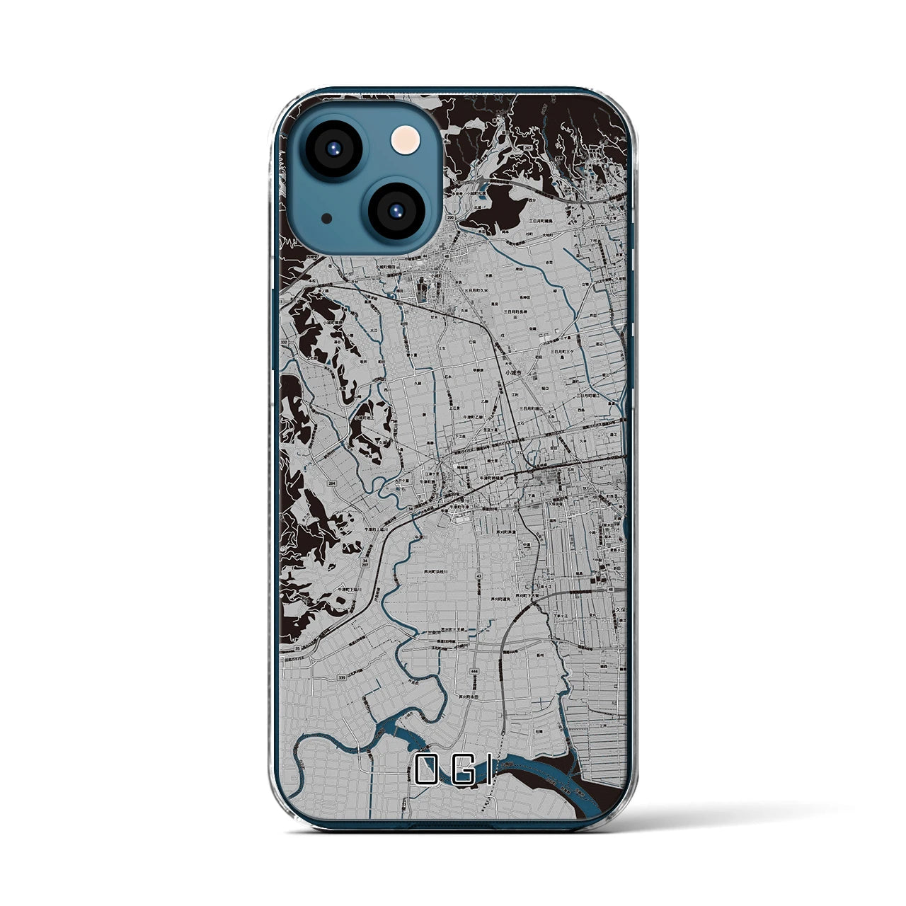 【小城(佐賀県)】地図柄iPhoneケース(クリアタイプ)