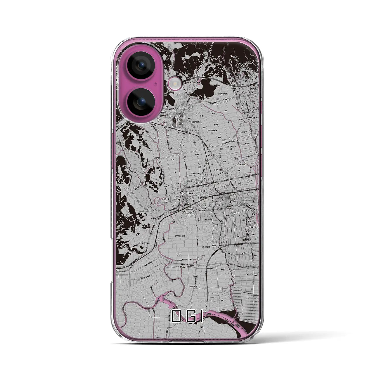 【小城(佐賀県)】地図柄iPhoneケース(クリアタイプ)