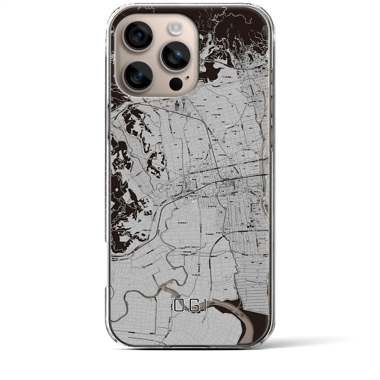 【小城(佐賀県)】地図柄iPhoneケース(クリアタイプ)