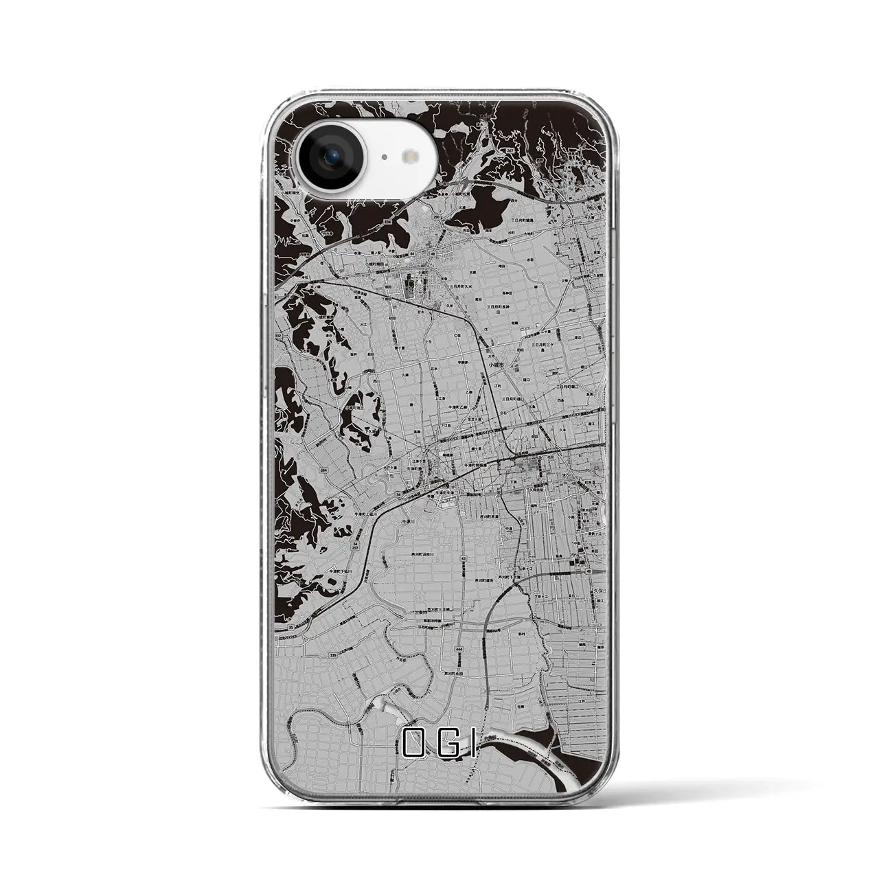 【小城(佐賀県)】地図柄iPhoneケース(クリアタイプ)