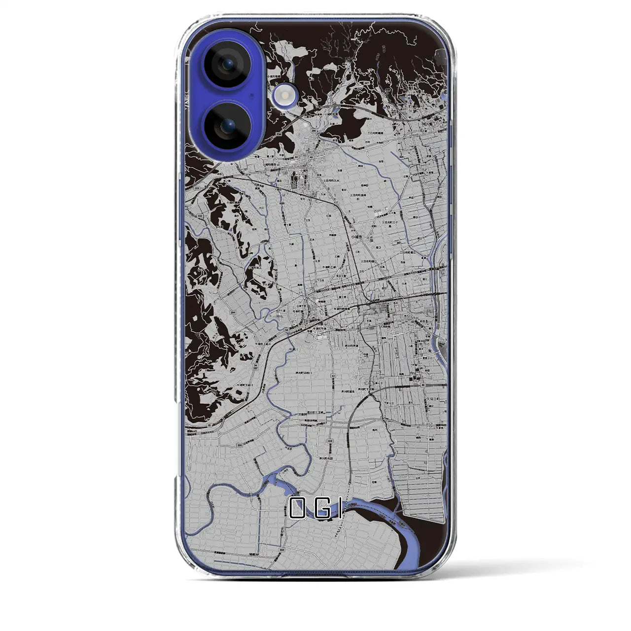 【小城(佐賀県)】地図柄iPhoneケース(クリアタイプ)