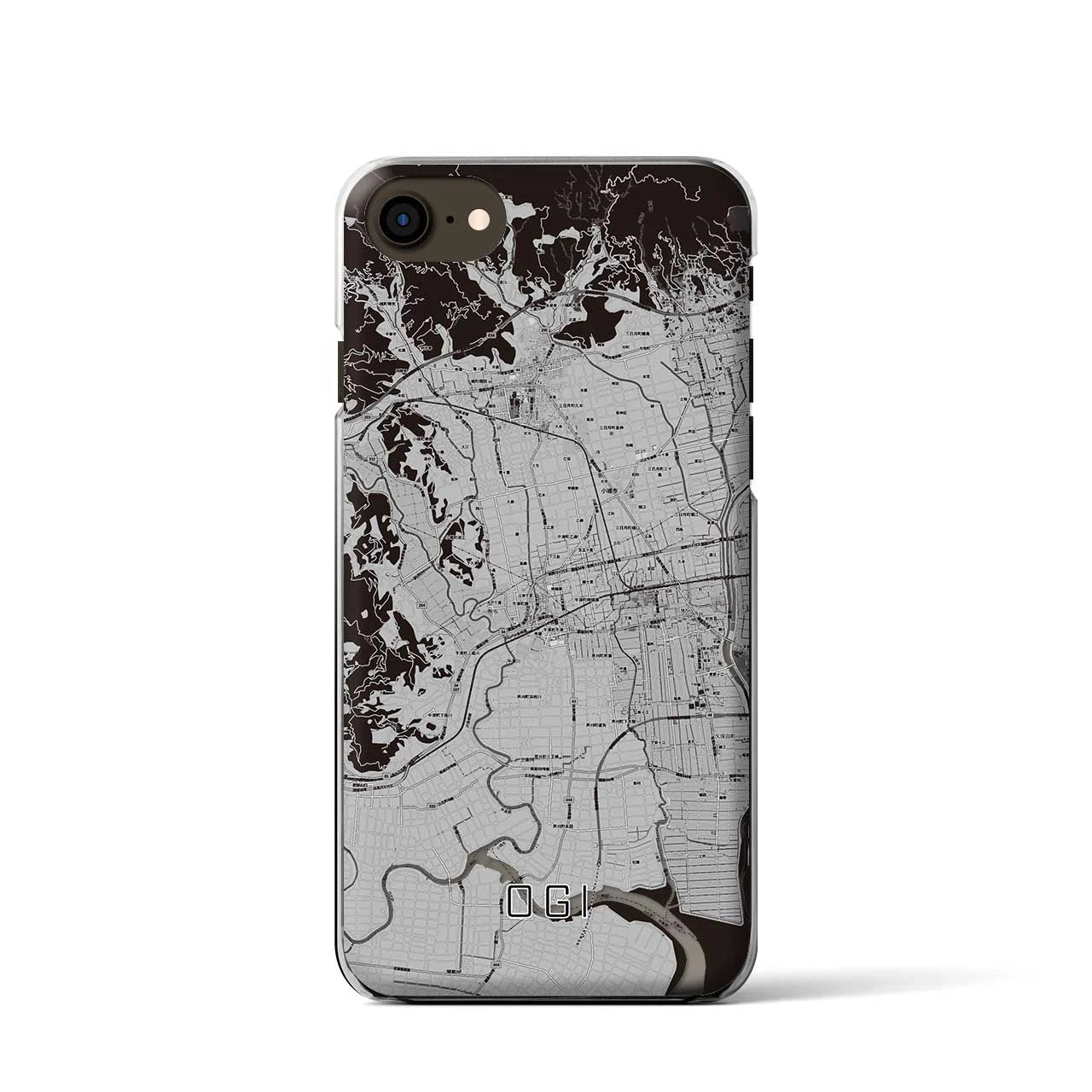 【小城(佐賀県)】地図柄iPhoneケース(クリアタイプ)